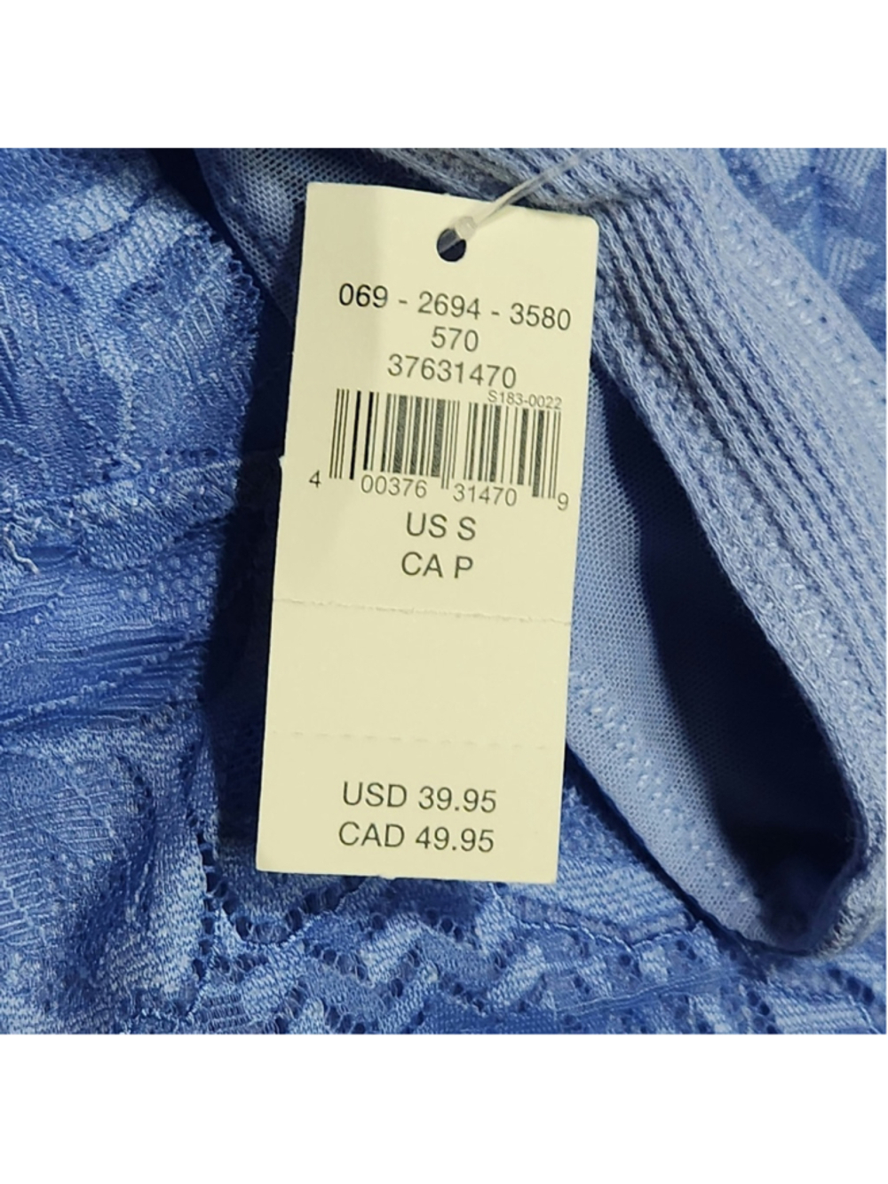 Aerie Blue Lace Bralette Bra Size Small - Picture 4 of 5